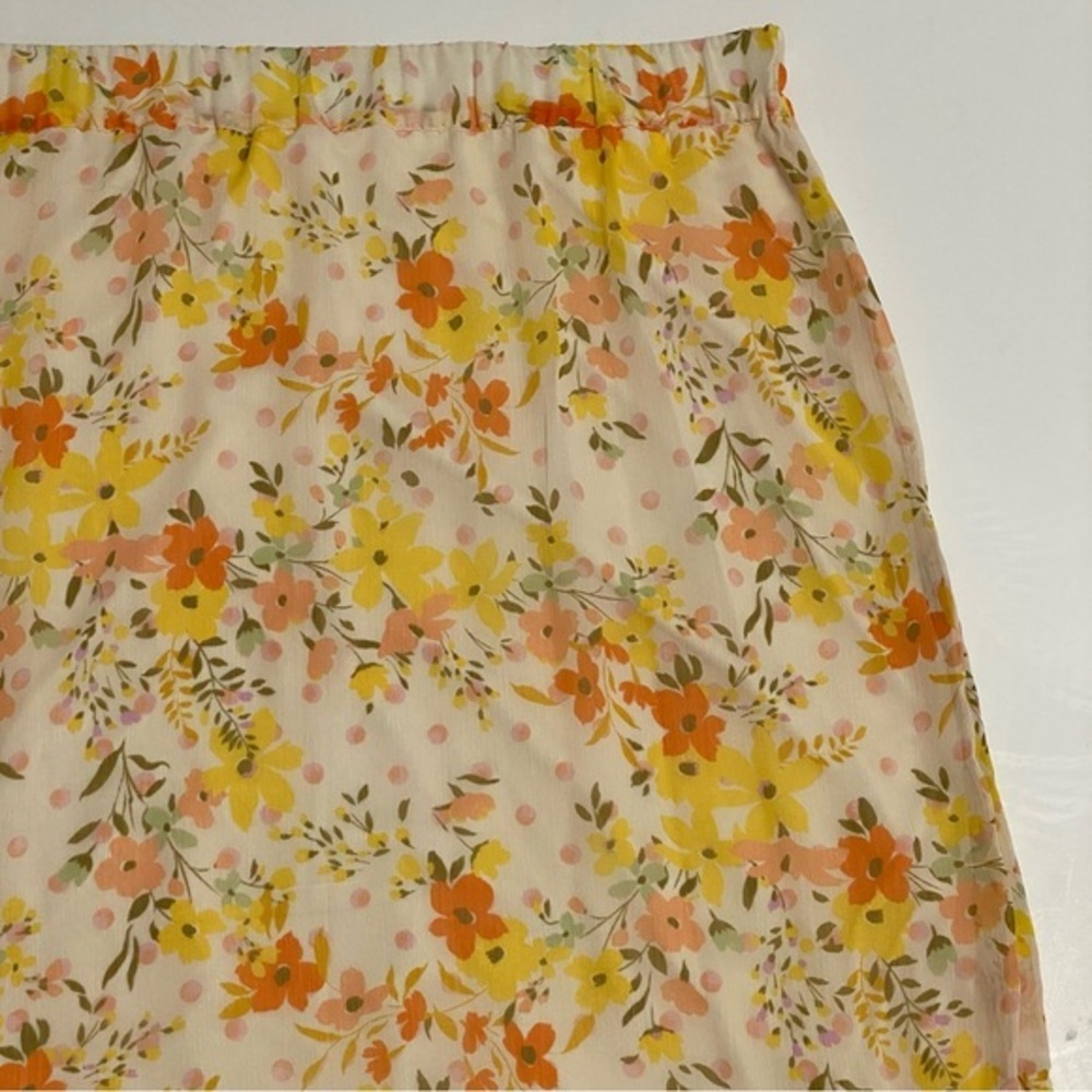 Women's‎ Floral Asymmetrical Whimsical Fairy Skirt XXL Spring Easter - Picture 11 of 14
